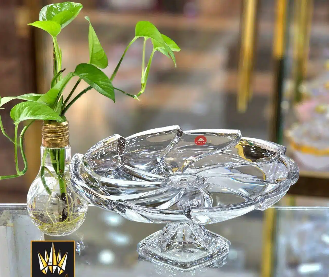 شیرینی خوری پایه دار سرویس ساده الینور