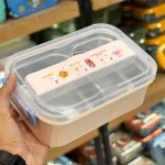 ظرف غذا داخل استیل ۲ خانه وارداتی