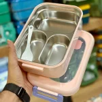 ظرف غذا داخل استیل ۳ خانه وارداتی