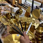 کفگیر ملاقه طلایی لاکچری